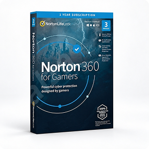 Norton 360 for Gamers software box